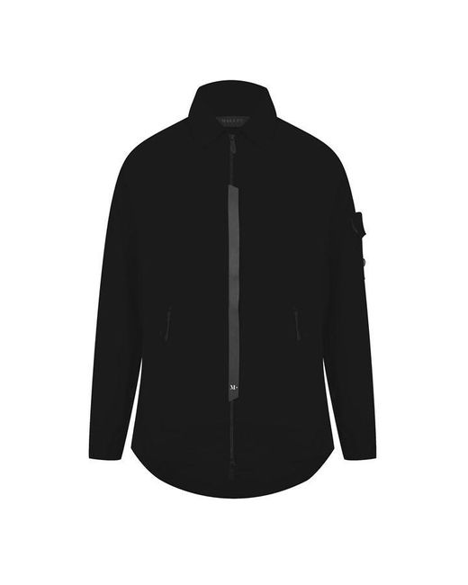 Mallet Black Utility Overshirt for men
