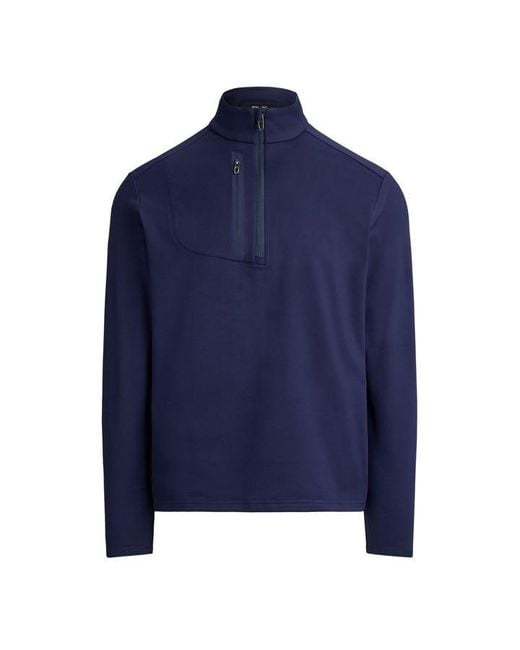 Polo Ralph Lauren Blue Long Sleeve Tailored Fit Pullover for men