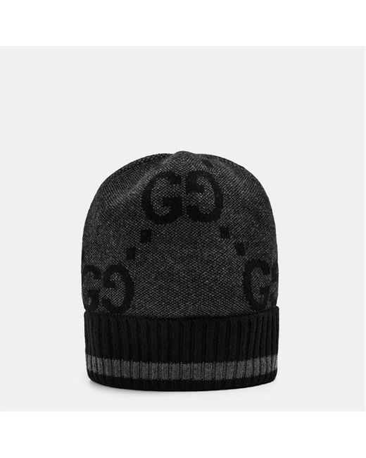 Gucci Black Cashmere Beanie for men