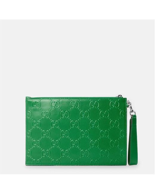 Gucci Green Clutch Bag for men