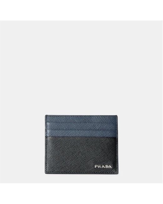 Prada Blue Card Holder for men