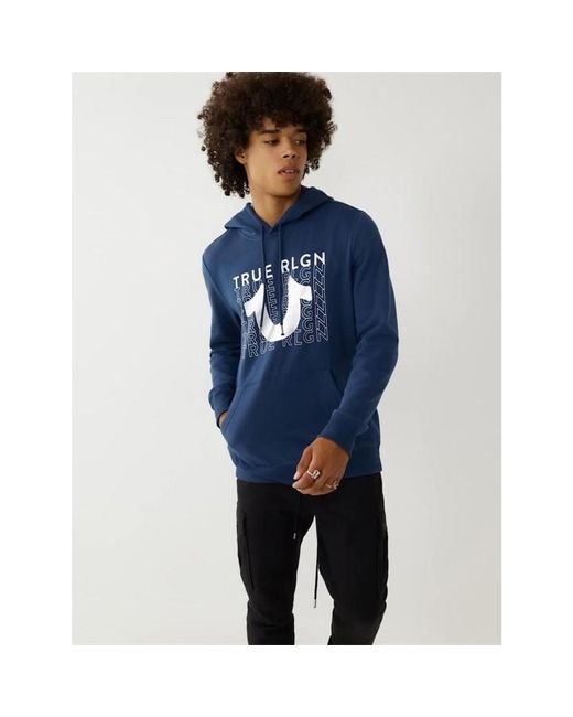 True Religion Blue Hoodie for men