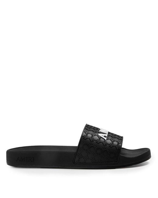 Amiri Black Quad Pool Sliders for men