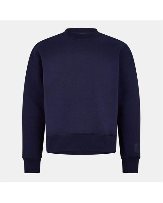 AMI Blue Tnal Crew Sweatshirt for men