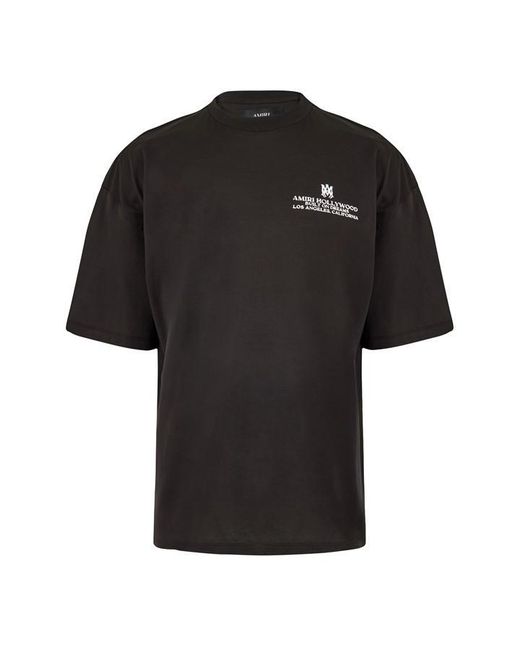 Amiri Black Hollywood Tee Sn64 for men
