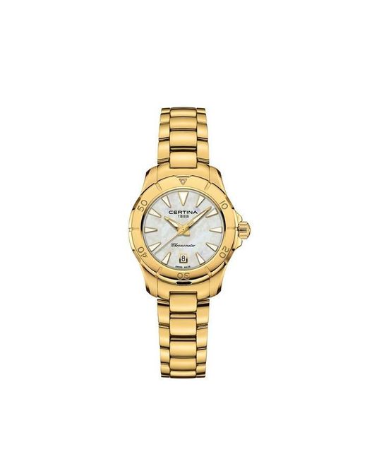 Certina Metallic Analogue Quartz Watch for men