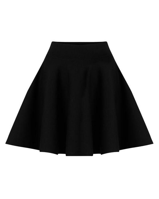 AMI Black Ami Godet Skirt Ld63