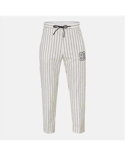 HUGO Gray Slim Fit Trousers for men