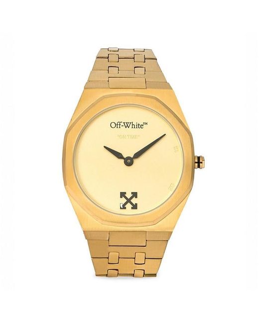 Off-White c/o Virgil Abloh Metallic On Time Watch for men