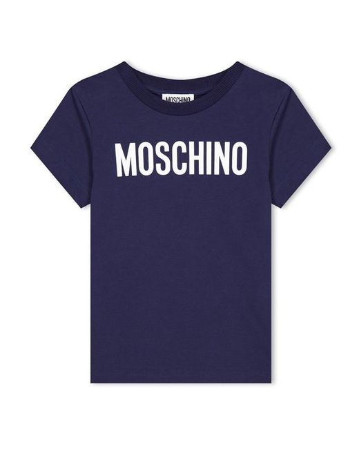 Moschino Blue Logo T-Shirt Junior