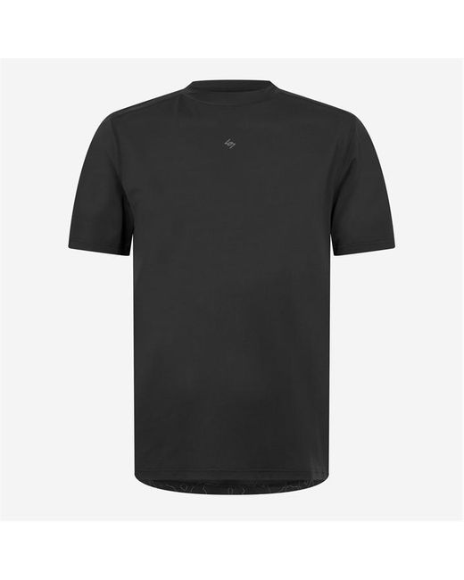 REPRESENT 247 Black Contour Run Short-Sleeve Performance Gym Top for men
