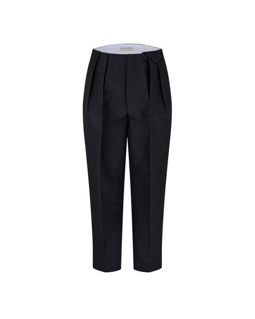Bottega Veneta Black Straight Leg Trousers