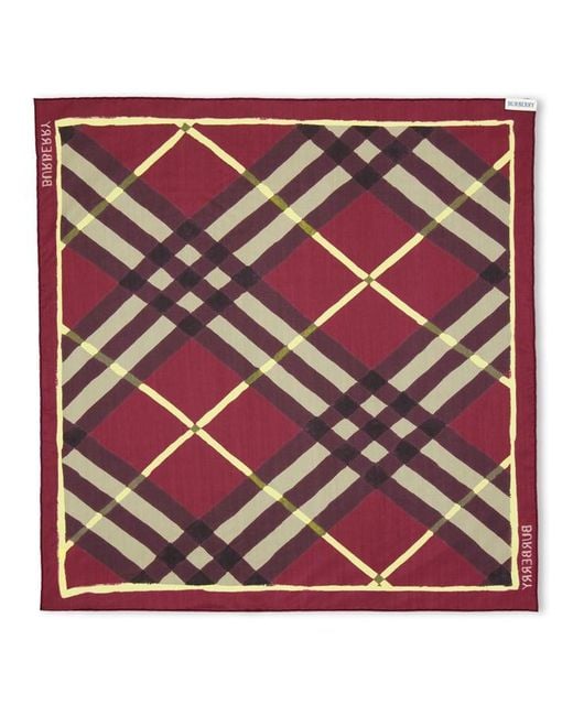 Burberry Purple Burb Argyle Check Ld63