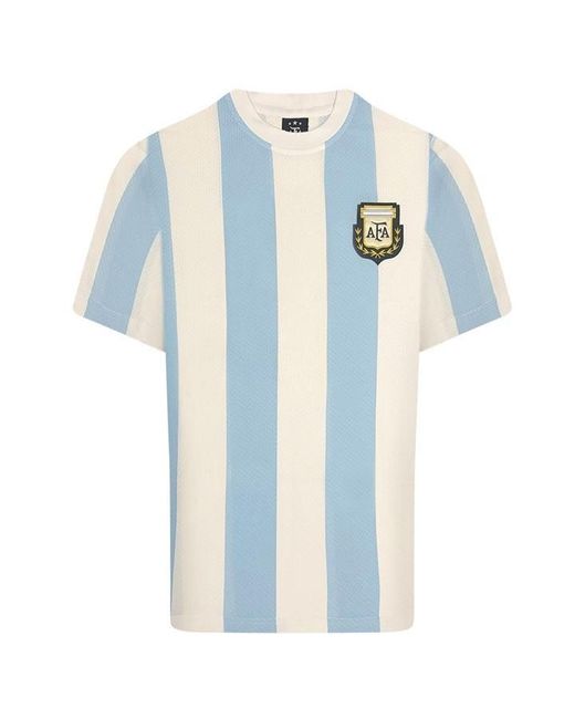 Score Draw Blue Argentina Home Shirt 1986 for men