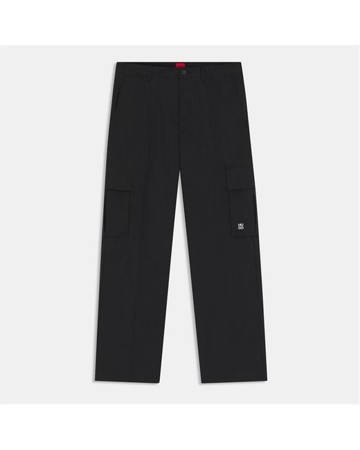 HUGO Black Cargo Trousers for men