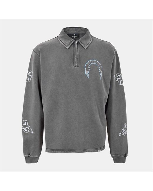Represent Gray Rep Legacy 1/4 Zip Fleece for men