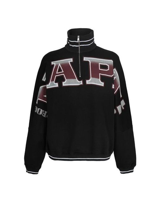 Napapijri Black X Pdf Half Zip Sweat for men