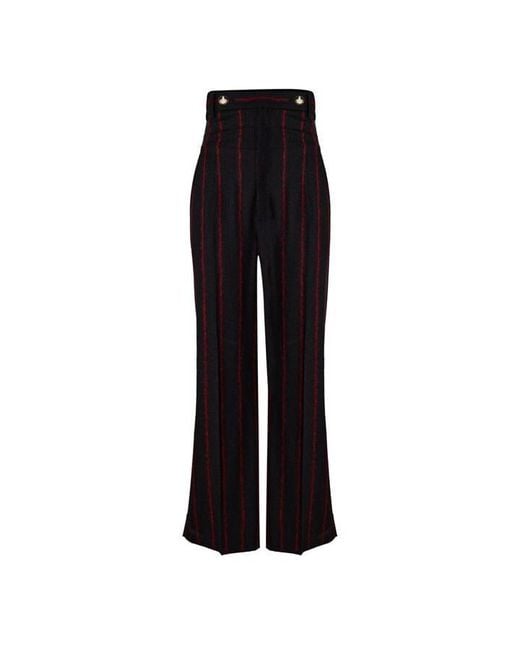Vivienne Westwood Black Viv Waist Laurn Trs Ld64