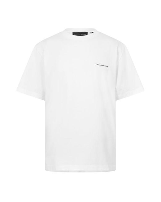 Canada Goose White Novo Logo T-Shirt for men