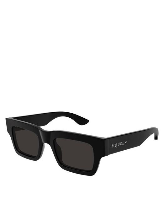 McQueen Black Cat Eye Sunglasses for men