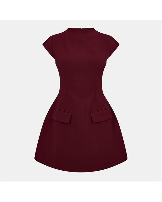 Odd Muse Red Cap Sleeve Mini Dress