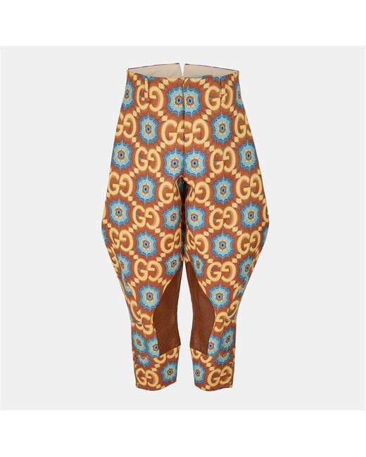 Gucci Blue Relaxed Wide Leg Trousers for men
