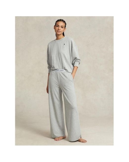 Polo Ralph Lauren Gray French Terry 2-Piece Pyjama Set