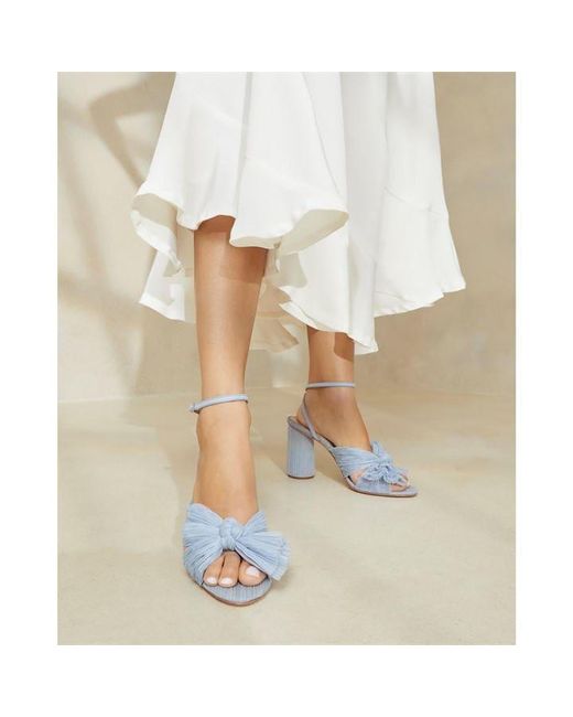 Loeffler Randall White Camellia Heeled Sandals