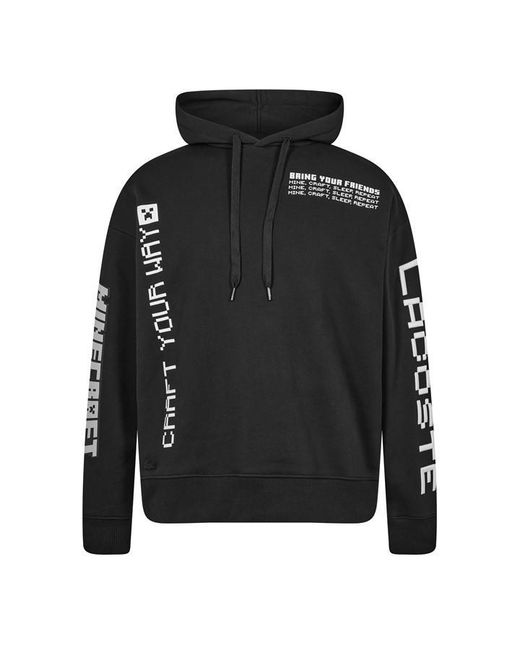 Lacoste Black Minecraft Hoodie for men