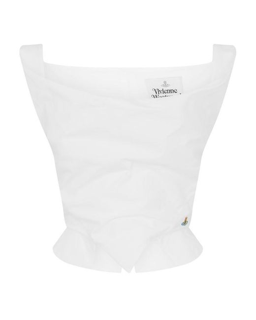 Vivienne Westwood White Viv Sunday Top Ld61
