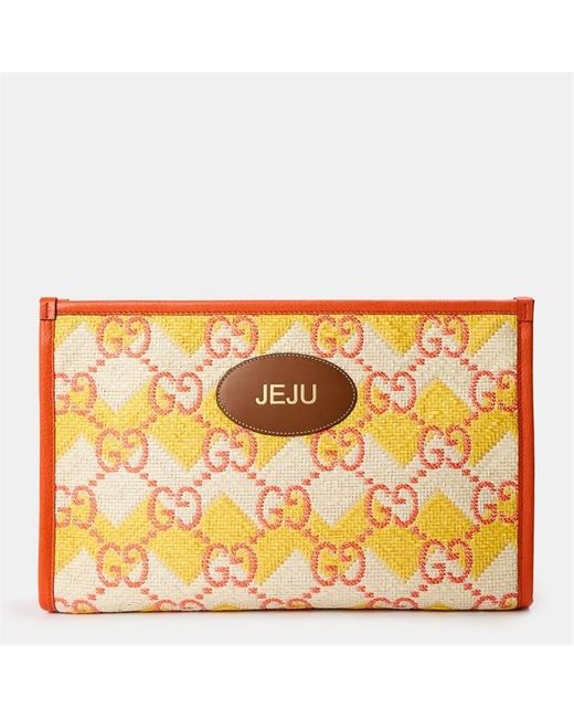 Gucci Orange Clutch Bag