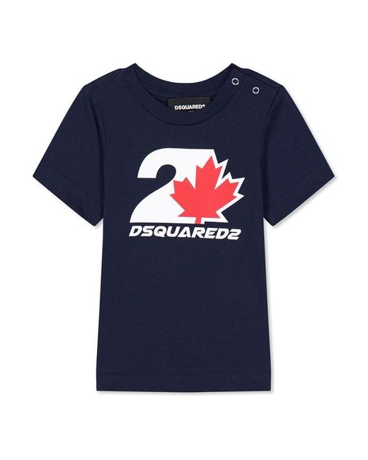 DSquared² Blue Dsq Logo Tee for men