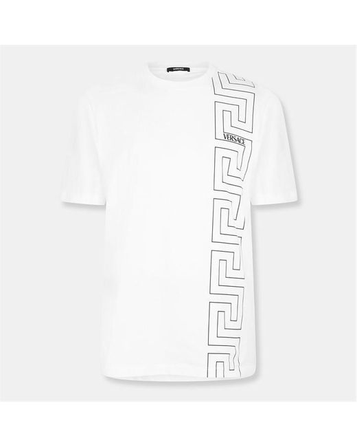 Versace White Grec T-Shirt for men