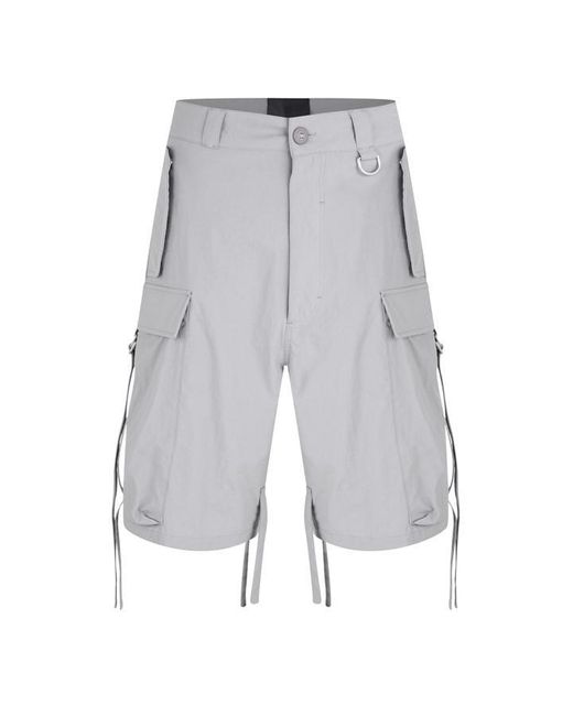 Givenchy Gray Giv Cargo Shorts Sn43 for men