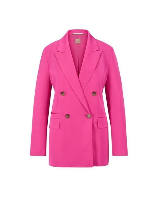 Boss Pink Jefala As Structured Blazer