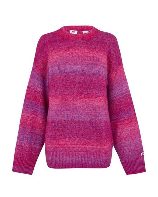 Levi's Purple Cloud Crew Neck Sweater
