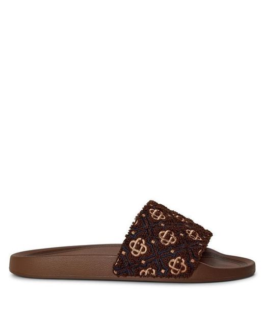 Casablanca Brown Casa Mono Pool Slide Sn63 for men