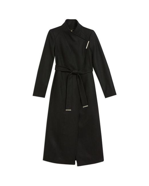 Ted Baker Black Rosell Longline Coat