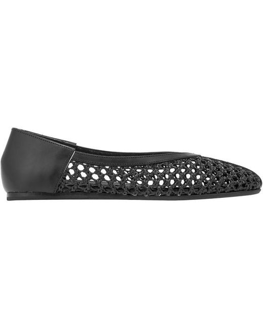 Ancient Greek Sandals Black Aeropi Flt Ballet Pumps