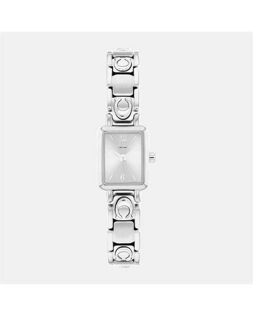 COACH Metallic Ladies Mara Stainless Steel Bracelet Watch