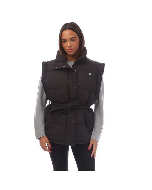 HUGO Black Florini-1 Water Repellent Padded Gilet