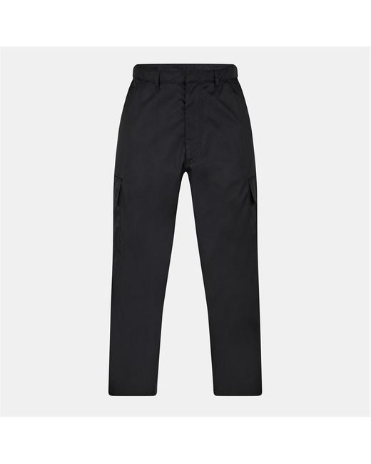 Prada Blue Interlink Cargo Trousers for men