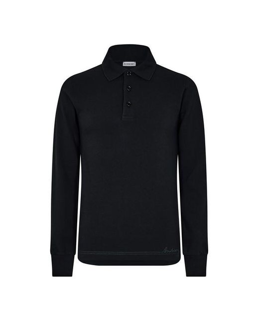 Burberry Black Polo Top for men