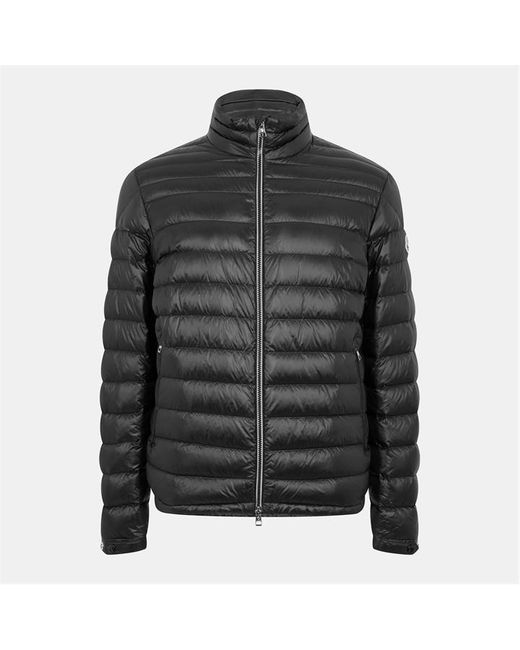 Moncler Black Arnique Down Hip Length Long Sleeve Short Puffer Jacket for men