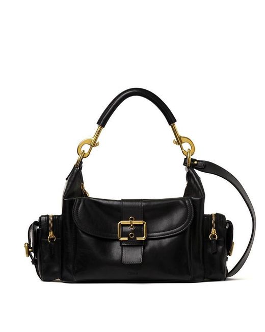 Chloé Black Leather Camera Crossbody Bag