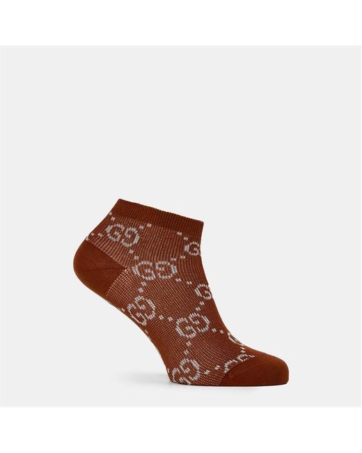 Gucci Brown Ankle Socks