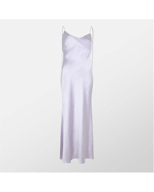 Self-Portrait Purple Flower Maxi Dress