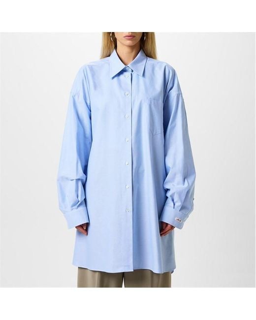 Maison Margiela Blue Oxford Shirt