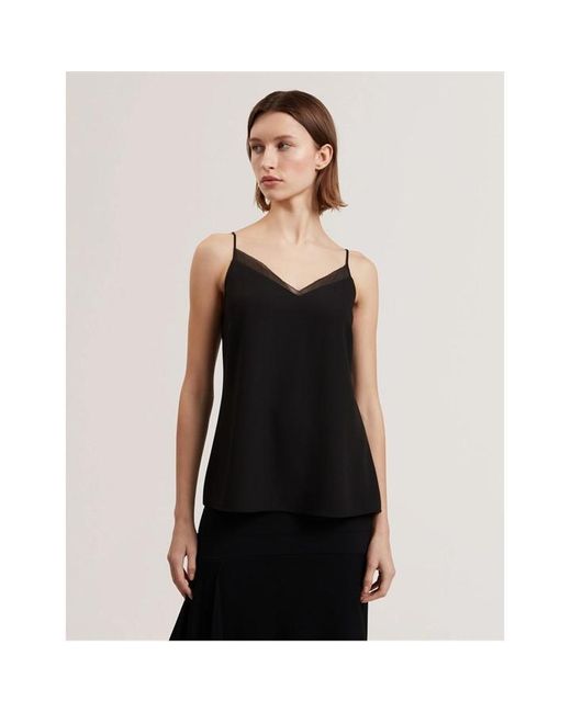 Ted Baker Black Chiffon Woven Cami Vest