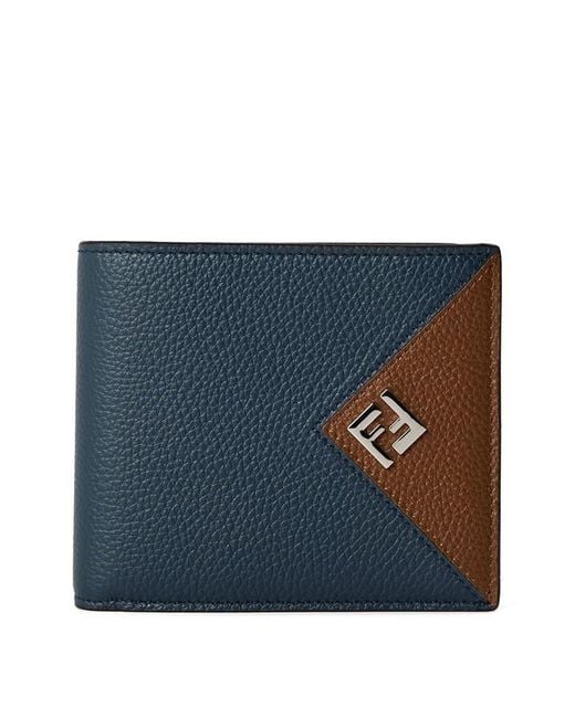 Fendi Blue Biclr Bilfold Sn63 for men